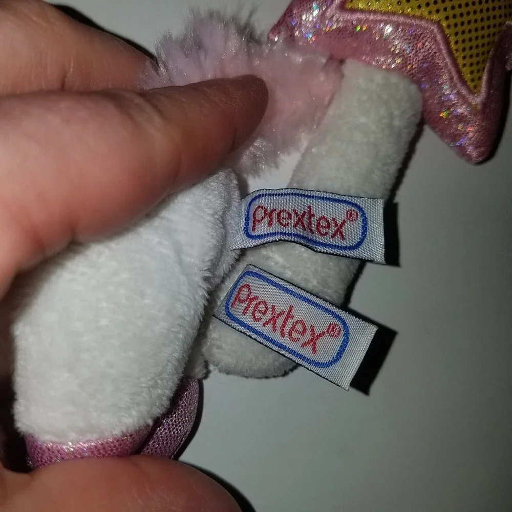 4 Prextex Plush Lot Pink Blond Girl Princess White Horse Mirror Star Wand